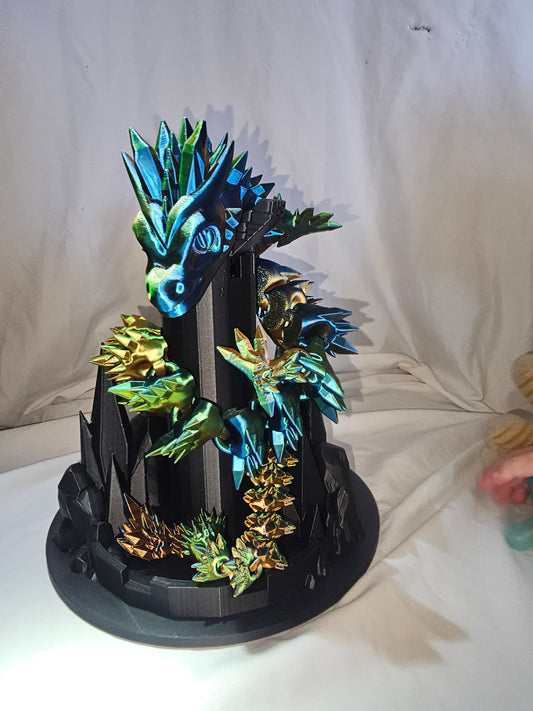 Crystal Dragon (green,blue,orange)