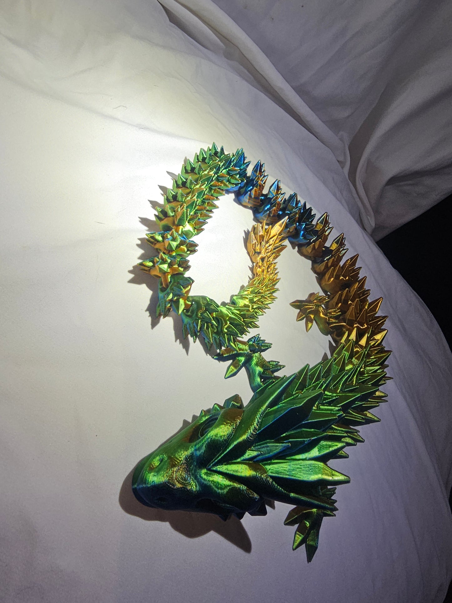 Crystal Dragon (green,blue,orange)