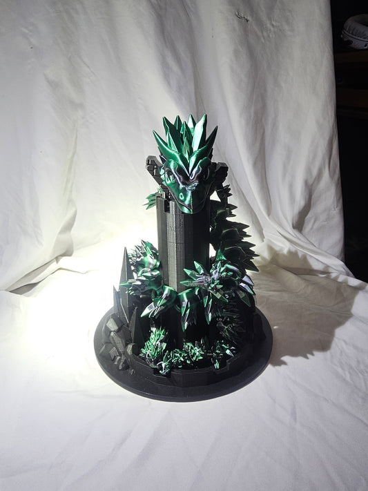 Crystal Dragon (green and black)