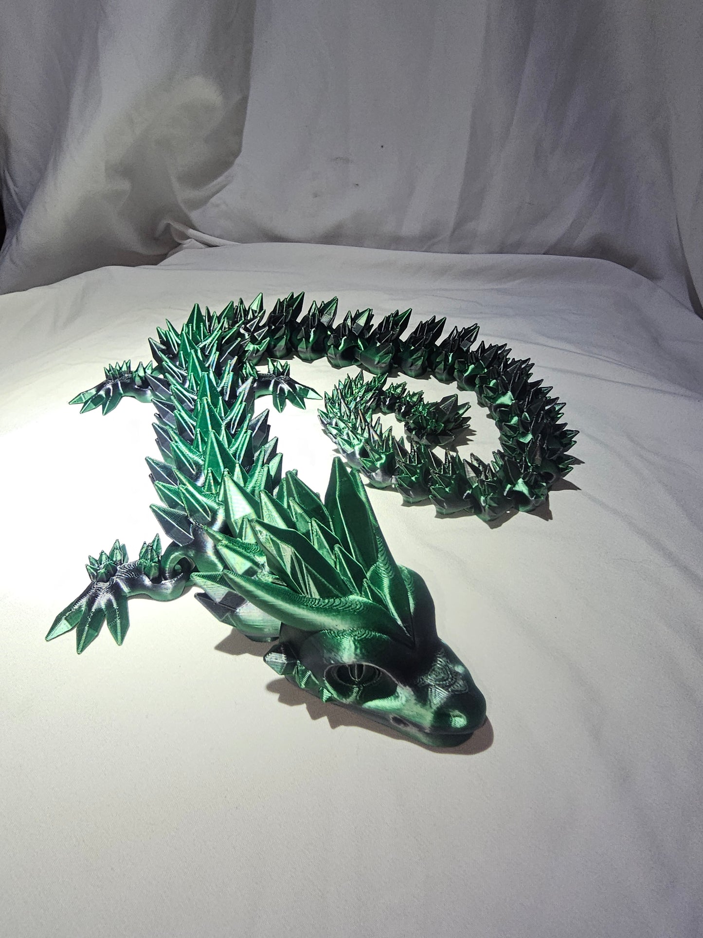 Crystal Dragon (green and black)