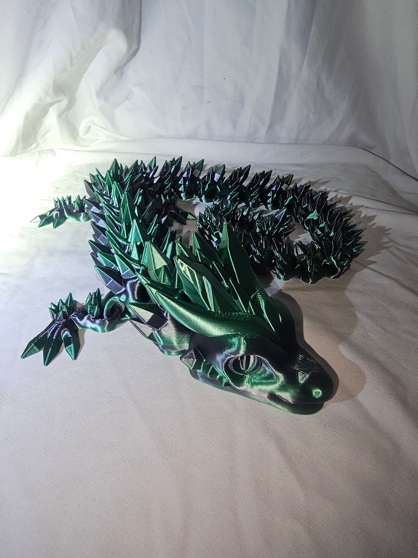 Crystal Dragon (green and black)